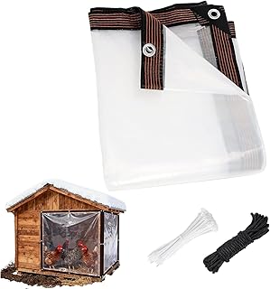 Housses De Poulailler pour La Saison Hivernale - Couvercle avec Bords Renforcés | Bâche Imperméable pour Serre - pour Hiver Abri Véranda Patio Maison Gazébo Construction Tente
